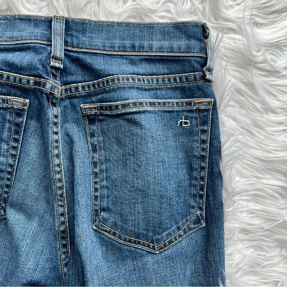Rag & Bone 10” Dre Boyfriend Jeans Bainbridge Denim Women’s Casual 25 - Picture 12 of 12